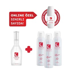 Caldion Classic Kadın Edt Parfüm 100 ml Deodorant 3x150 ml Avantajlı Set Roll On HEDİYELİ - Caldion