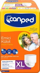 Canped Ekstra Büyük Boy (XL) 8'li Emici Külot - Canped