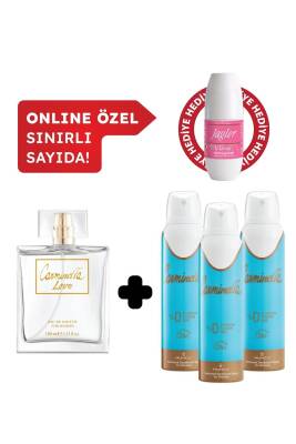 Carminella Kadın Edt Parfüm 100 ml & Deodorant 3*150 ml Avantajlı Set, Roll On Hediyeli - 1