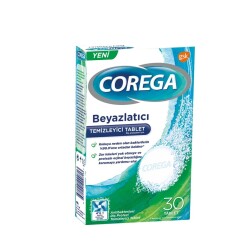 Corega Diş Temizleyici Beyazlatıcı 30 Tablet - Corega