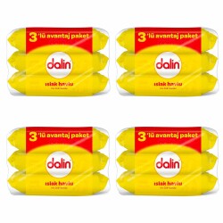 Dalin 3lü Islak Havlu Mendil 4 Paket 672 Yaprak - Dalin