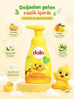 Dalin Mango Ve Portakal Kokulu Köpük Sabun 200 ml - 3