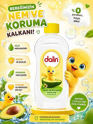 Dalin Nem ve Koruma 300 ml Bebek Yağı - 3