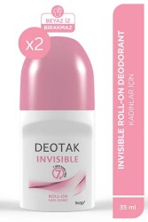 Deotak Invisible Kadın Roll-On 35 ml 2 Adet - Deotak