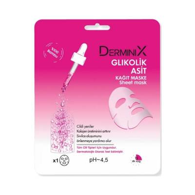 Derminix Glikolik Asit Kağıt Maske - 1