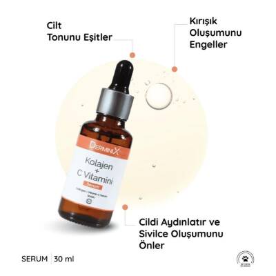 Derminix Kolajen+ C Vitamini Serum 30 ml - 3