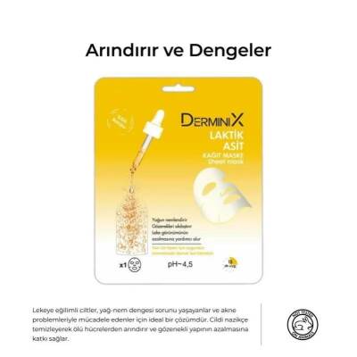 Derminix Laktik Asit Kağıt Maske - 4