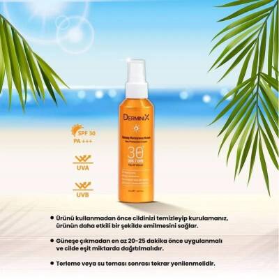 Derminix Sun Cream Spf 30 Yüksek Koruma Yüz Ve Vücut Güneş Kremi 150 ml - 4