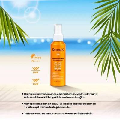 Derminix Sun Cream Spf 50 Yüksek Koruma Yüz Ve Vücut Güneş Kremi 150 ml - 4