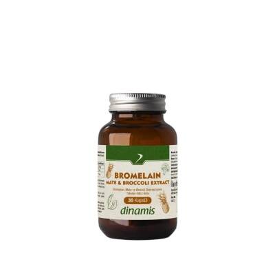 Dinamis Bromelain Mate-Broccoli Extract 30 Kapsül - 1