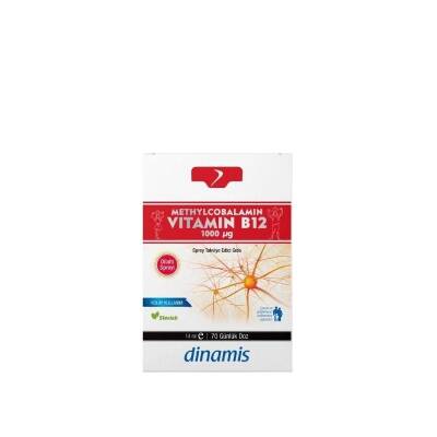 Dinamis Methylcobalamin Vitamin B12 Sprey 14 ml 70 Günlük Doz - 1