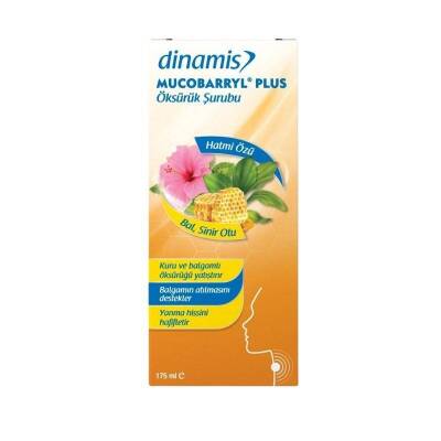 Dinamis Mucobarryl Plus Hatmi Özlü Öksürük Şurubu 175 ml - 1