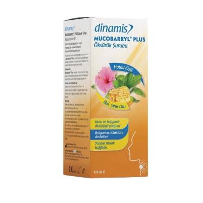 Dinamis Mucobarryl Plus Hatmi Özlü Öksürük Şurubu 175 ml - 2