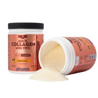 Dinamis Multi Collagen With Vit C Toz Ananas Aromalı 315 gr - 2