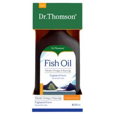 Dr.Thomson Fish Oil Portakal Aromalı Şurup 200 ml - 1