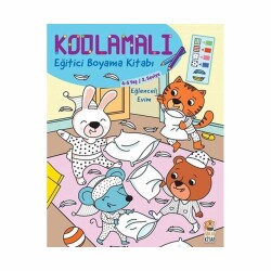 Eğlenceli Evim 4-5 Yaş Kodlamalı Eğitici Boyama Kitabı - 