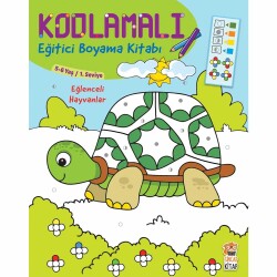 Eğlenceli Hayvanlar 5-6 Yaş Kodlamalı Eğitici Boyama Kitabı - 