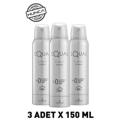 Equal Erkek Edt Parfüm 75 ml & Deodorant 3*150 ml Avantajlı Set, Roll On Hediyeli - 3