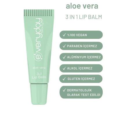 Everyday Beauty 3 Etkili Aloe Vera Dudak Nemlendiricisi 10 ml - 2