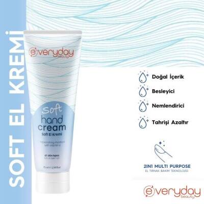 Everyday Beauty Soft E Vitaminli Nemlendirici El Bakım Kremi 75ml - 2