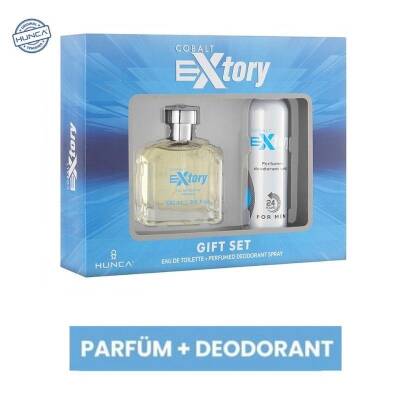 Extory Cobalt EDT 100 ml + Deo Sprey 150 ml Erkek Parfüm Seti - 2