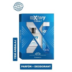Extory Cobalt EDT 75 ml + Deo Sprey 150 ml Erkek Parfüm Seti - 1
