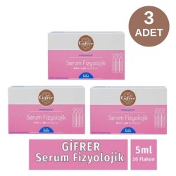Gifrer Serum Fizyolojik 5 ml 20 Flakon 3 Adet - Gifrer