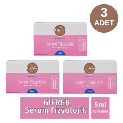 Gifrer Serum Fizyolojik 5 ml 20 Flakon 3 Adet - 1