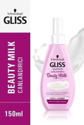Gliss Beauty Milk Mat ve Cansız Saçlar Canlandırıcı Saç Bakım Sütü 150 ml - 