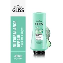 Gliss Nutribalance Repair Dökülme Karşıtı 360 ml Saç Kremi - 