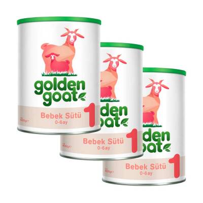 Golden Goat 1 Keçi Sütü Bazlı Bebek Sütü 3'lü 400 gr - 1