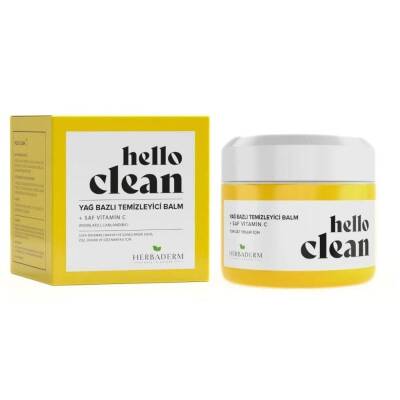 Herbaderm Hello Clean Saf Vitamin C Yağ Bazlı Temizleyici Balm 100 ml - 1