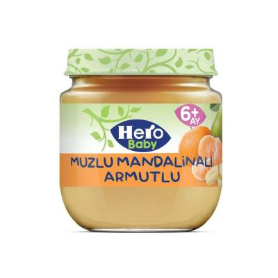 Hero Baby Muzlu Mandalinalı Armutlu Kavanoz Maması 125 gr - 1