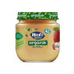 Hero Baby Organik Elmalı Kavanoz Maması 120 gr - Hero Baby