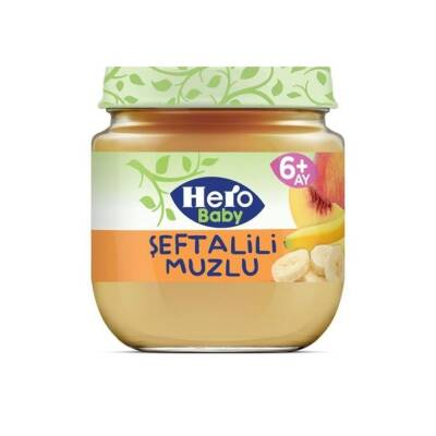 Hero Baby Şeftalili Muzlu Kavanoz Maması 120 gr - 1