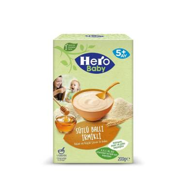 Hero Baby Sütlü Ballı İrmikli Kaşık Maması 200 gr - 1