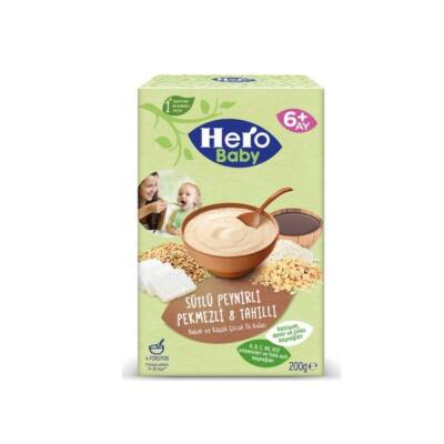 Hero Baby Sütlü Peynirli Pekmezli 8 Tahıllı Kaşık Maması 200 gr - 1
