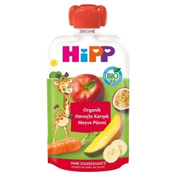 Hipp Organik Havuçlu Karışık Meyve Püresi 100 Gr - Hipp