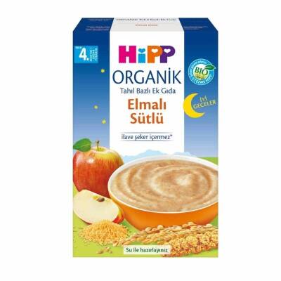 Hipp Organik İyi Geceler Sütlü Elmalı 250 gr Kaşık Maması - 1