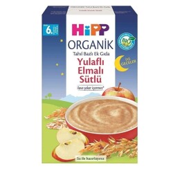Hipp Organik İyi Geceler Sütlü Yulaflı Elmalı 250 gr Kaşık Maması - Hipp