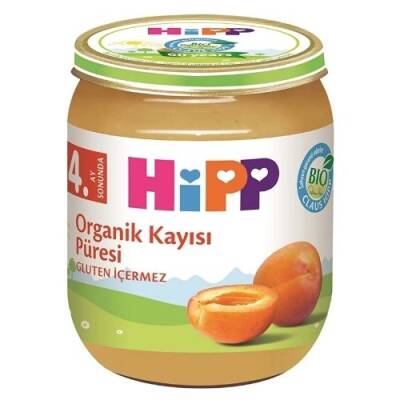 Hipp Organik Kayısı Püresi Kavanoz Maması 125 gr - 1