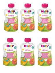 Hipp Organik Mangolu Yoğurtlu Muzlu Şeftali Püresi 100 gr X 6 Adet - Hipp