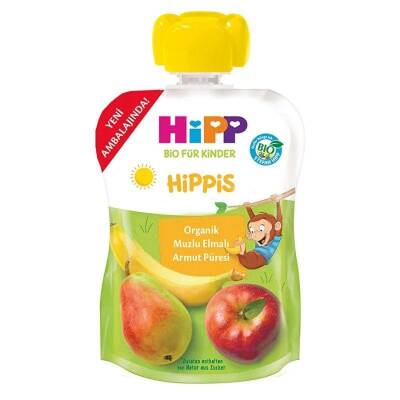 Hipp Organik Muzlu Elmalı Armut Püresi 100 gr - 1