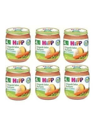 Hipp Organik Sebze Karışımı 125 gr x 6 Adet - 1
