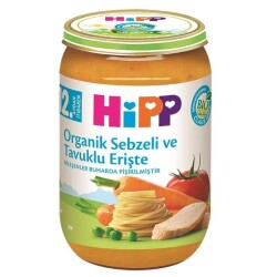 Hipp Organik Sebzeli ve Tavuklu Erişte 220 gr - Hipp
