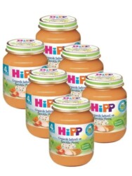Hipp Organik Sebzeli ve Tavuklu Kremalı Pirinç 125 gr 6'lı Kavanoz Maması - Hipp
