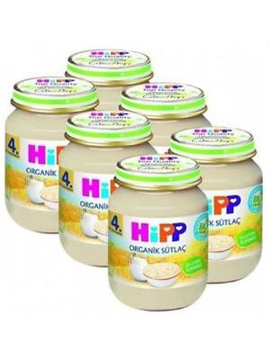 Hipp Organik Sütlaç 125 gr 6'lı Kavanoz Maması - 1