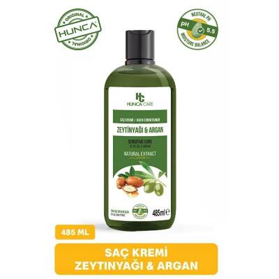 Hunca Care Zeytinyağlı Ve Argan Yağlı Saç Kremi 485 ml - 1