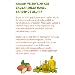 Hunca Care Zeytinyağlı Ve Argan Yağlı Saç Kremi 485 ml - 3