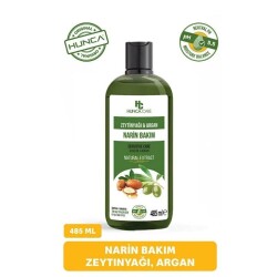 Hunca Care Argan Ve Zeytinyağlı Şampuan Dökülme Karşıtı Besleyici Ve Onarıcı 485 ml - 1
